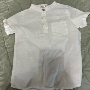 SHEIN Cream Kids Button Down Shirt